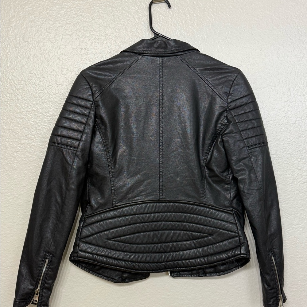 Blank NYC Black Leather Moto Jacket - Picture 7 of 11